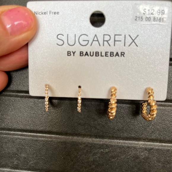 BaubleBar Sugarfix Earrings Set NWT - Picture 2 of 4